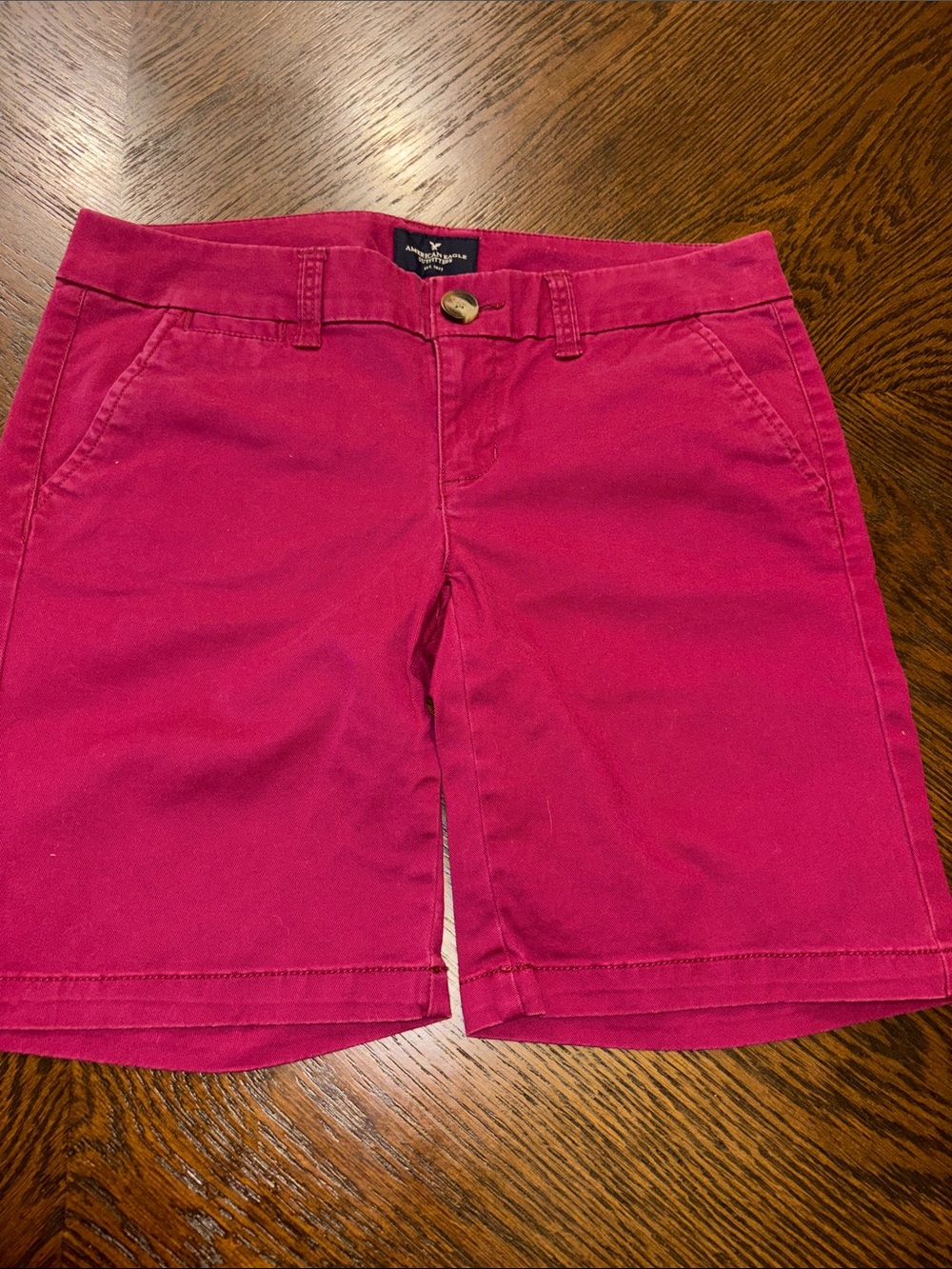 Pink American Eagle stretch Casual Bermuda shorts Size 2